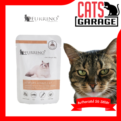Furrino Mousse Adult Chicken & Tuna Cat Wet Food 80g X12