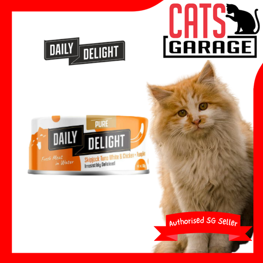 Daily Delight Pure Skipjack Tuna White & Chicken With Pumpkin Cat Wet Food 80g