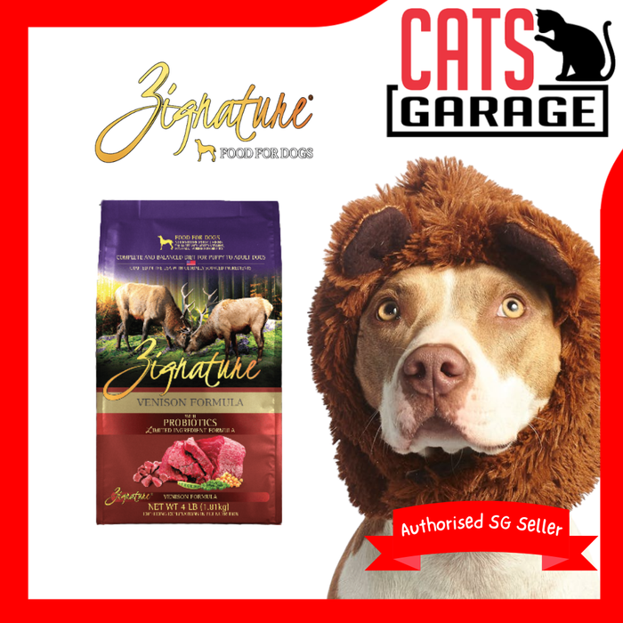 Zignature Venison Formula Dog Dry Food (3 Sizes)