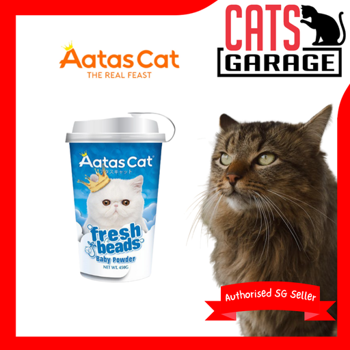 Aatas Cat Fresh Beads Deodorizer Cat Litter Baby Powder 450g