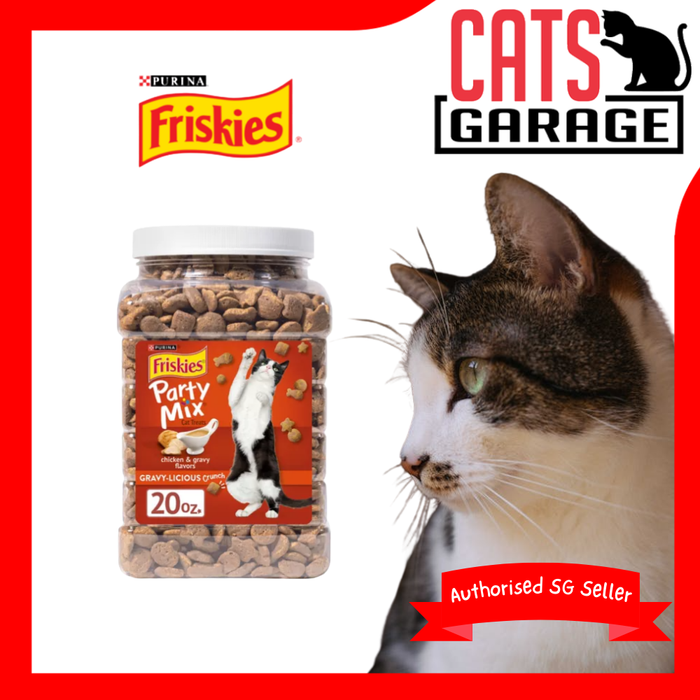 Friskies Party Mix Crunch Gravy-licious Chicken & Gravy 567g