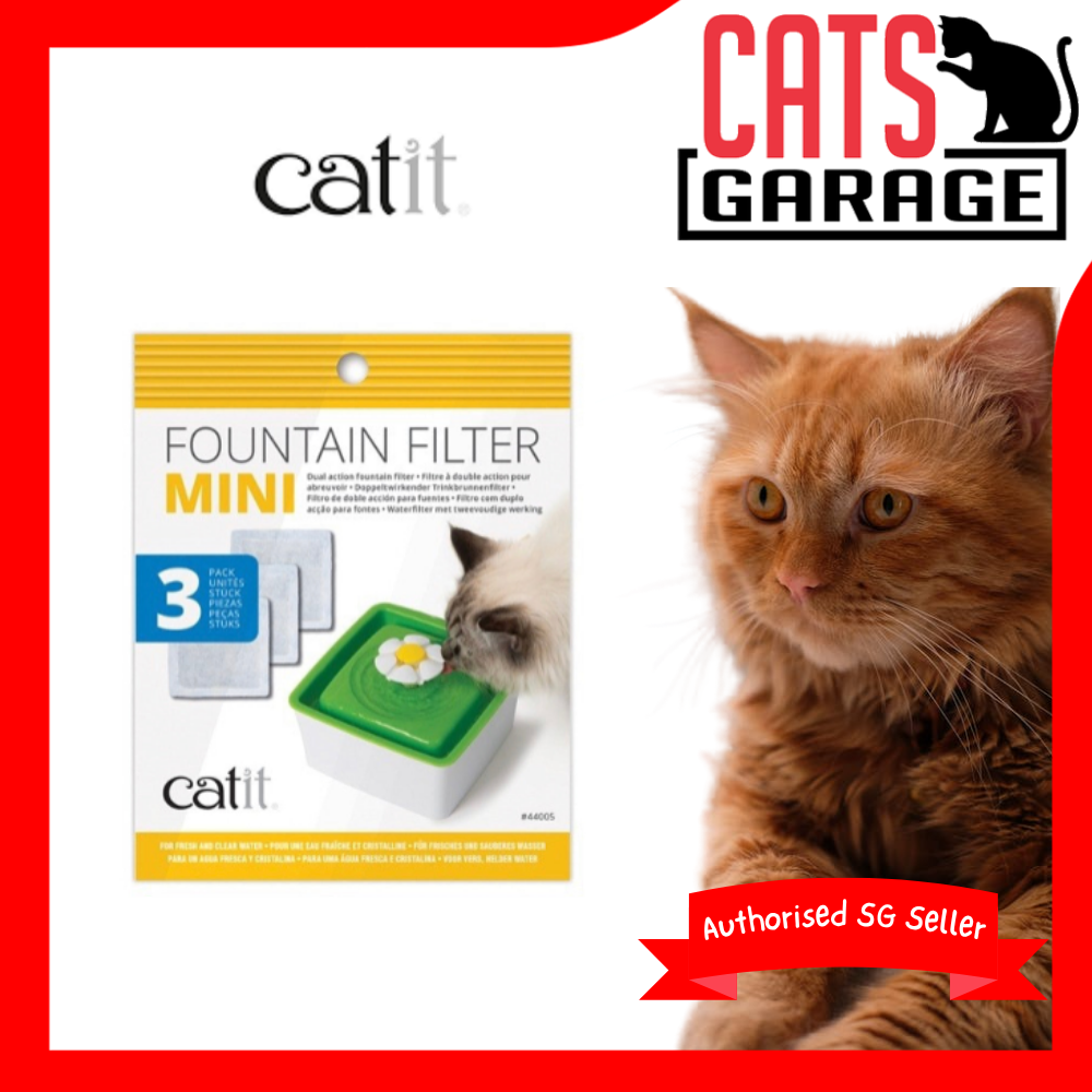 Catit Mini Fountain Filters 3 pack inside
