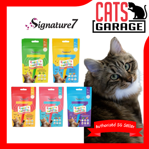 Signature7 Cat Treats Crunchy Delights 50g (5 Types)