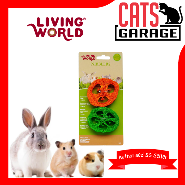 Living World Nibblers Slices Loofah Chews