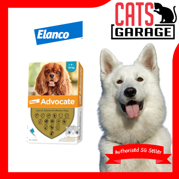 Elanco Advocate Spot-on Solution for Dogs 4kg To 10kg (3pcs x 1ml)