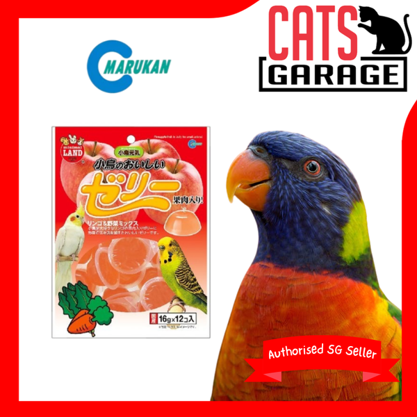 Marukan Apple Vegetables Mix Jelly for Birds 16g x 12 pieces