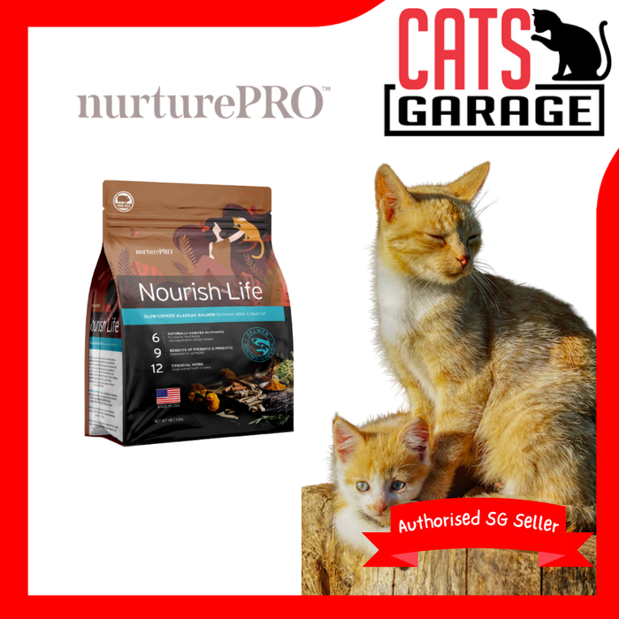 Nurture Pro Nourish Life Alaskan Salmon Formula For Indoor Kitten & Adult 300g