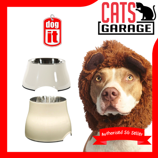 Dogit® Elevated Dog Feeders Dish - White (2 Sizes)