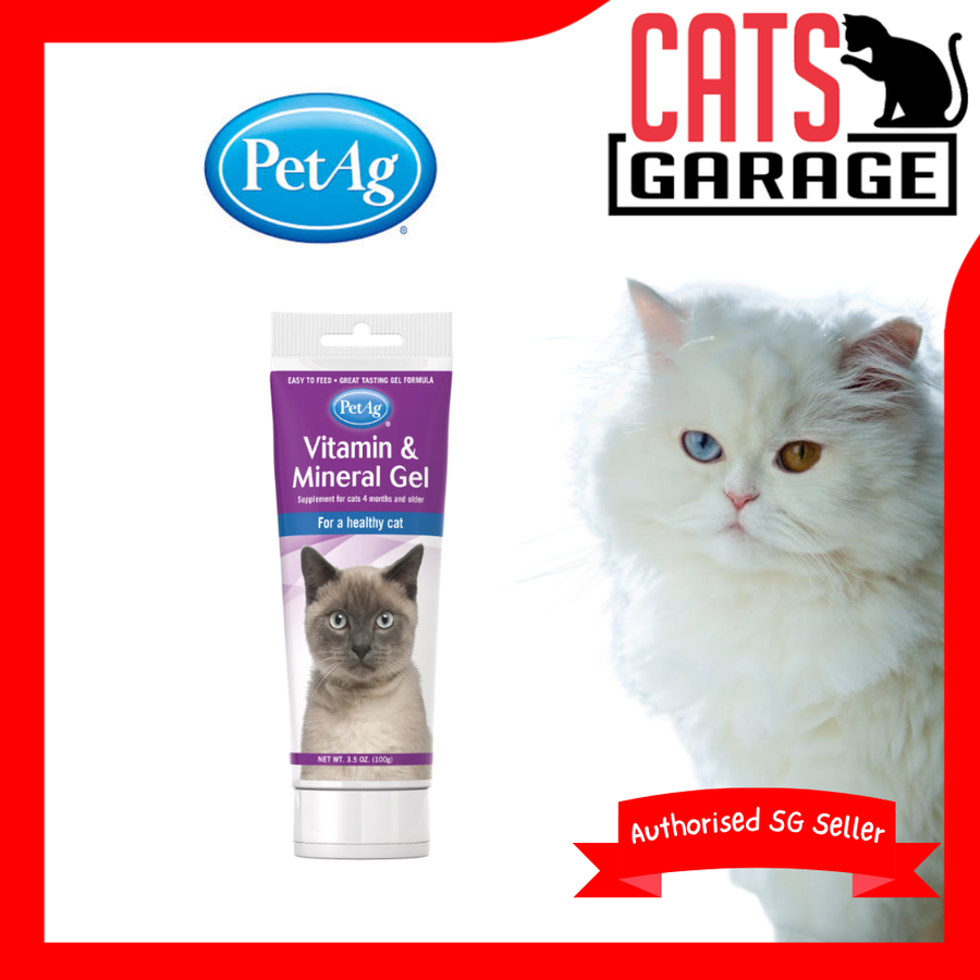 PetAg Vitamin & Mineral Gel Cat Supplement 3.5oz