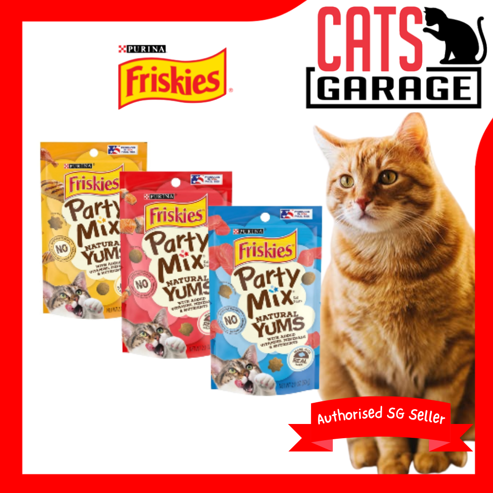 FRISKIES Party Mix Natural Yums Cat Treats 60g | Assorted Flavor