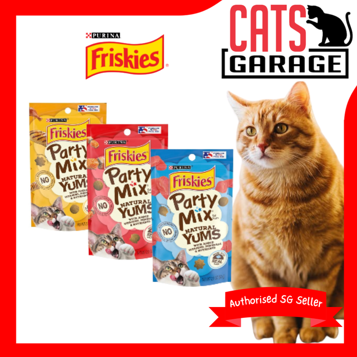 FRISKIES Party Mix Natural Yums Cat Treats 60g | Assorted Flavor