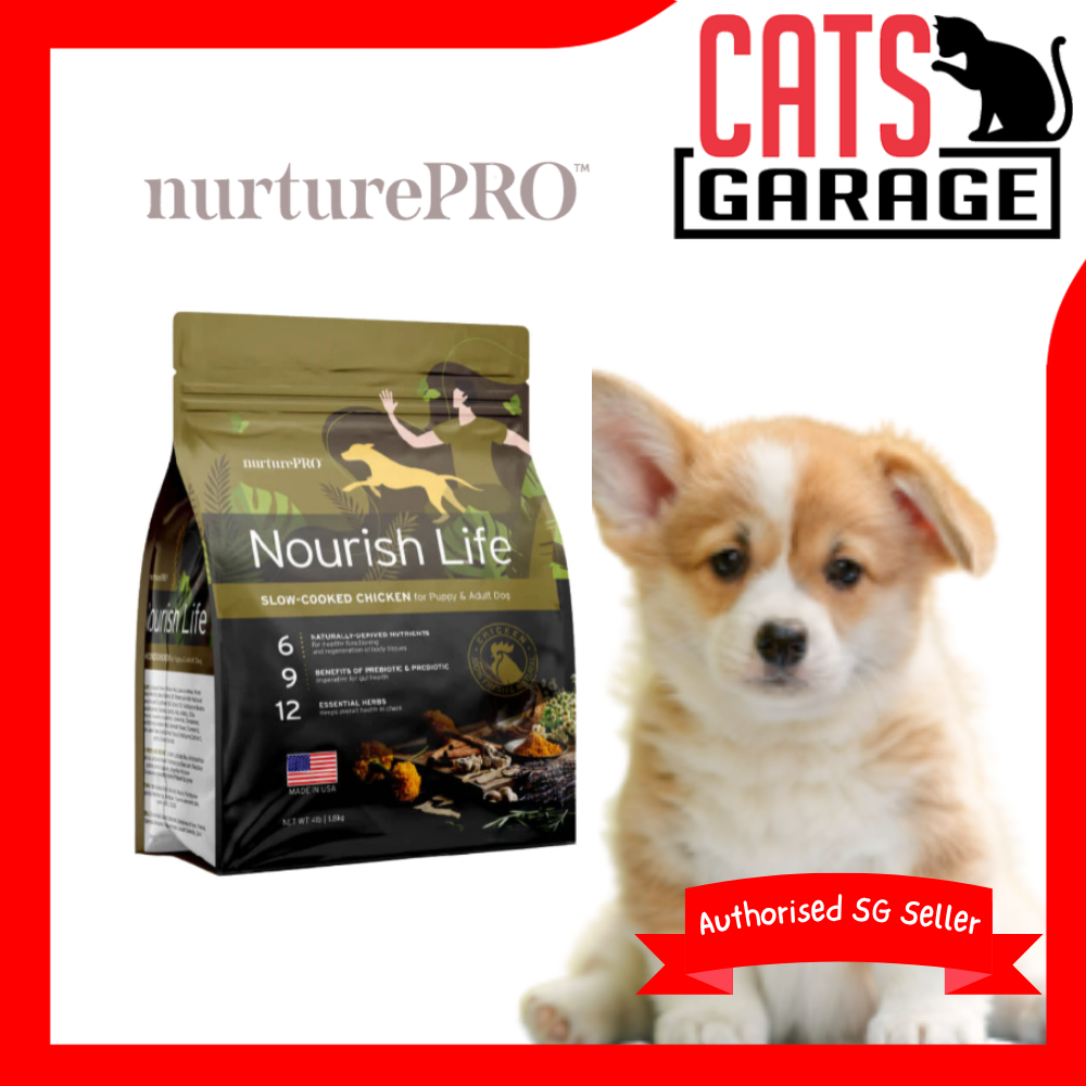 Nurture Pro Nourish Life Formula for Puppy & Active Adult Dry Dog Food 300g Kibble Pet Food