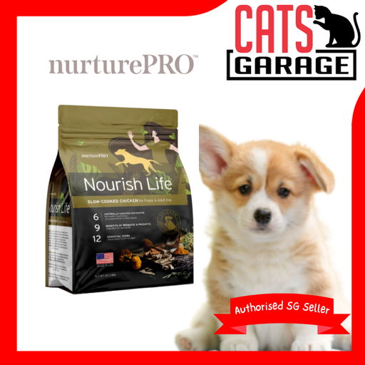 Nurture Pro Nourish Life Formula for Puppy & Active Adult Dry Dog Food 300g Kibble Pet Food