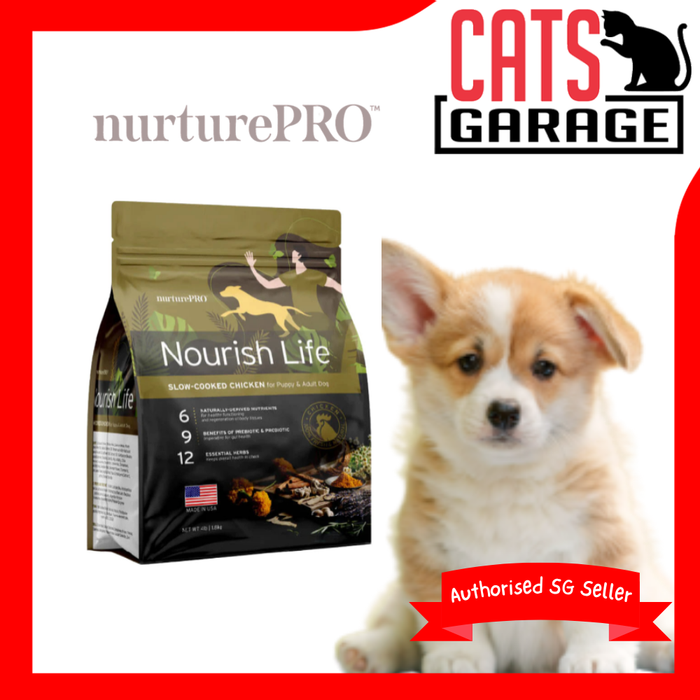 Nurture Pro Nourish Life Formula for Puppy & Active Adult Dry Dog Food 300g Kibble Pet Food