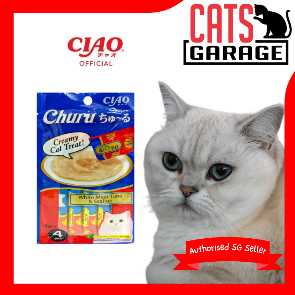 CIAO ChuRu White Meat Tuna and Scallop 14g X4pcs