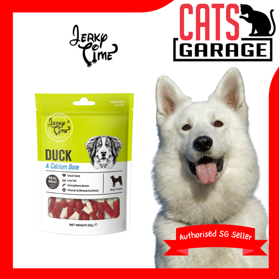 Jerky Time Duck & Calcium Bone for Dogs 80g
