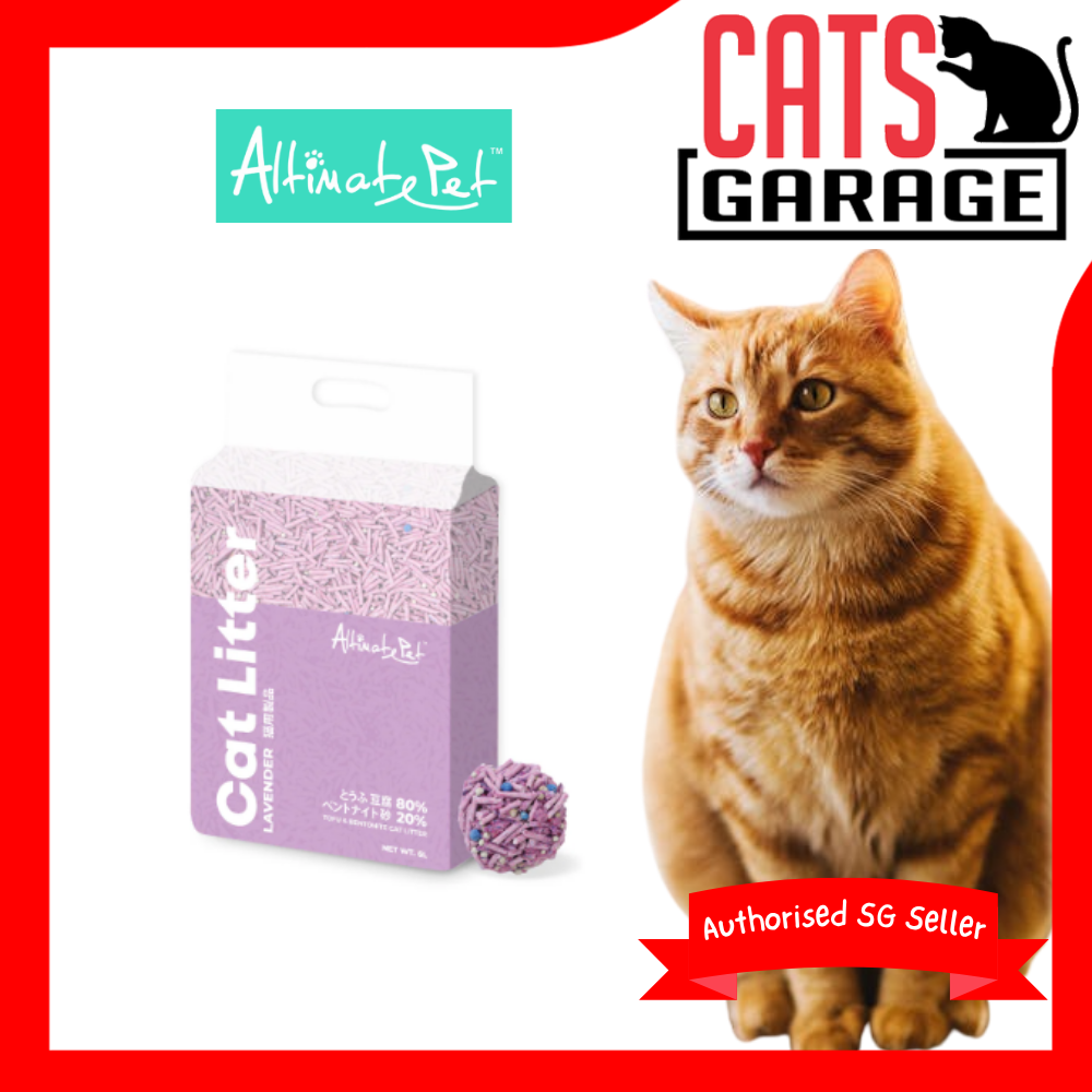 Altimate Pet Tofu & Bentonite Clumping Cat Litter LAVENDER 6L X6