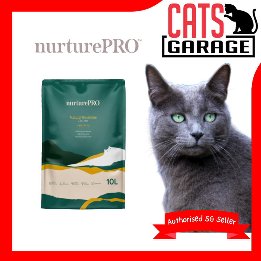Nurture Pro Natural Bentonite Cat Litter Unscented 10L