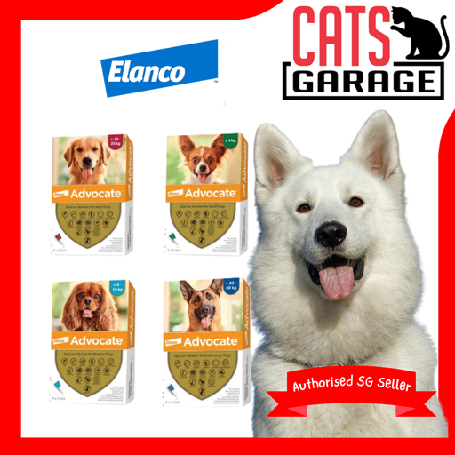 Elanco Advocate Spot-on Solution for Dogs 3Pcs/box (4 Types)