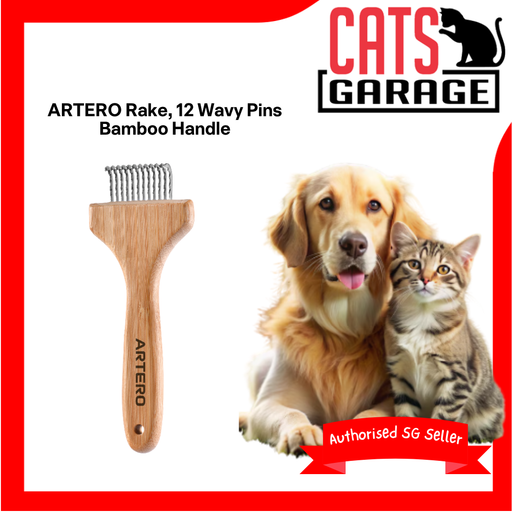 ARTERO Rake, 12 Wavy Pins Bamboo Handle