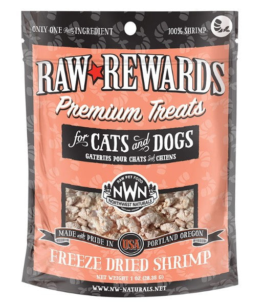 Northwest Naturals Raw Rewards & Frozen/Freeze-Dried Treats for Dogs & Cats 1oz - 10oz