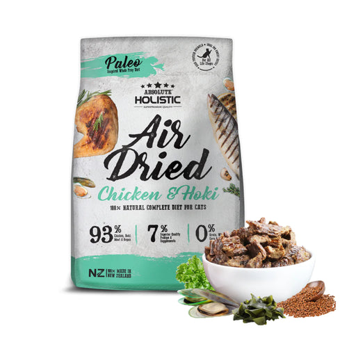Absolute Holistic Air Dried Food for Cats Chicken & Hoki 500g