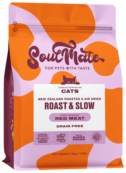 Soulmate Roast & Slow High Country Red Meat Baked and Air Dried Cat Food (1.6kg & 6kg)