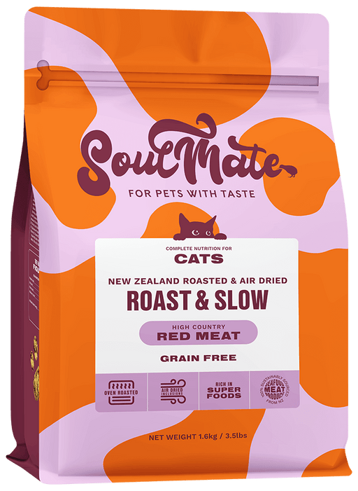 Soulmate Roast & Slow High Country Red Meat Baked and Air Dried Cat Food (1.6kg & 6kg)