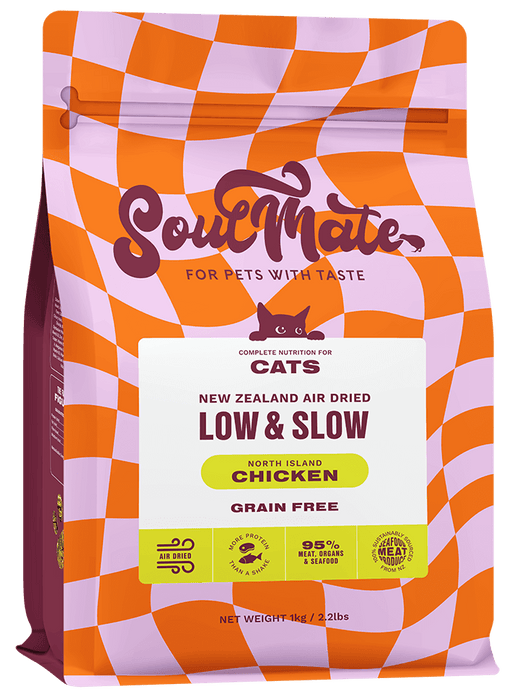 Soulmate Low & Slow North Island Chicken Air Dried Cat Food (500g & 1kg)