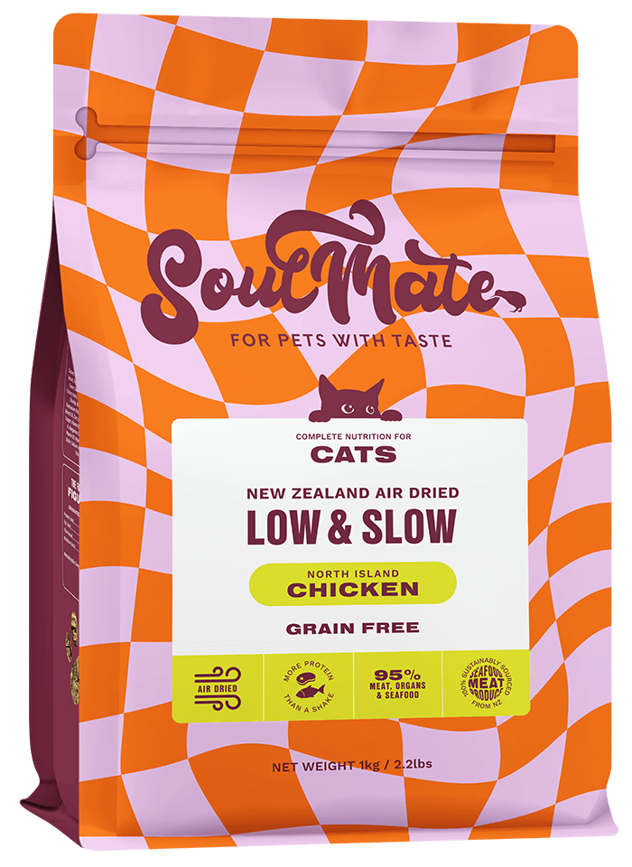 Soulmate Low & Slow North Island Chicken Air Dried Cat Food (500g & 1kg)