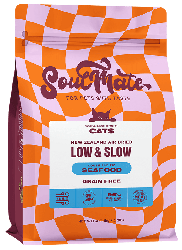 Soulmate Low & Slow South Pacific Seafood Air Dried Cat Food (500g & 1kg)