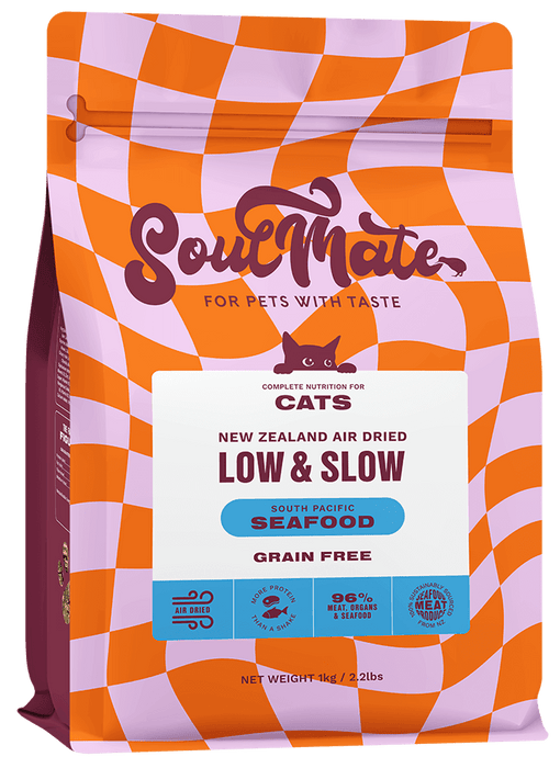 Soulmate Low & Slow South Pacific Seafood Air Dried Cat Food (500g & 1kg)