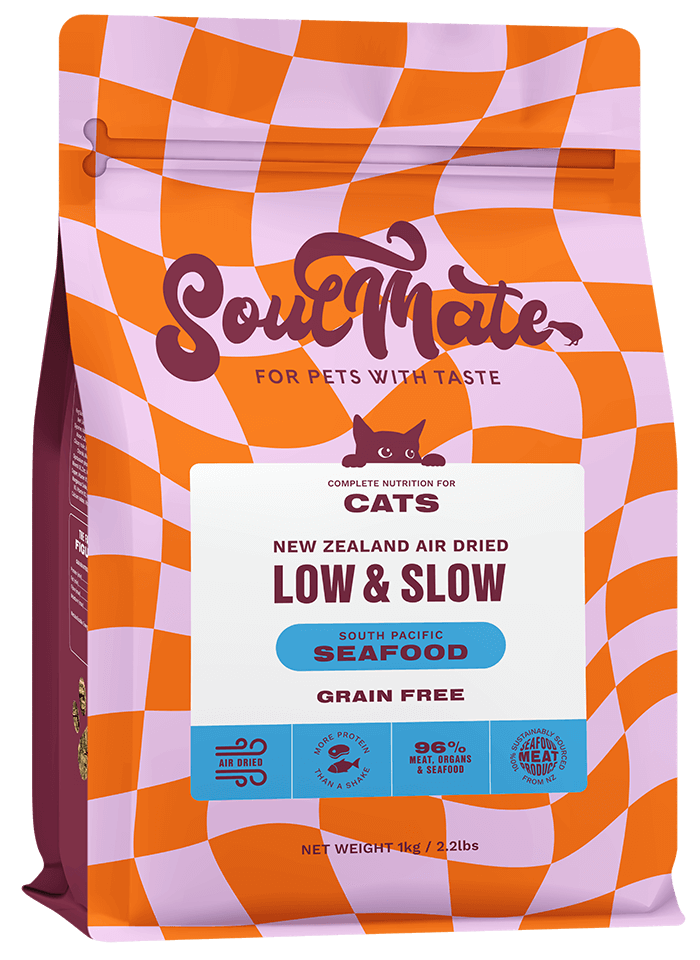 Soulmate Low & Slow South Pacific Seafood Air Dried Cat Food (500g & 1kg)