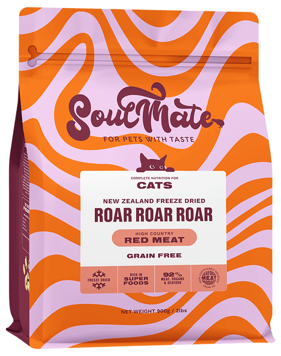 Soulmate Roar Roar Roar High Country Red Meat Freeze Dried Cat Food (400g & 900g)