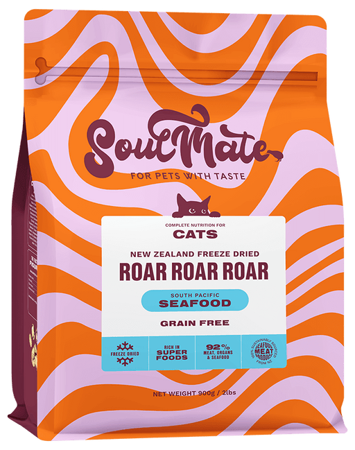 Soulmate Roar Roar Roar South Pacific Seafood Freeze Dried Cat Food (400g & 900g)