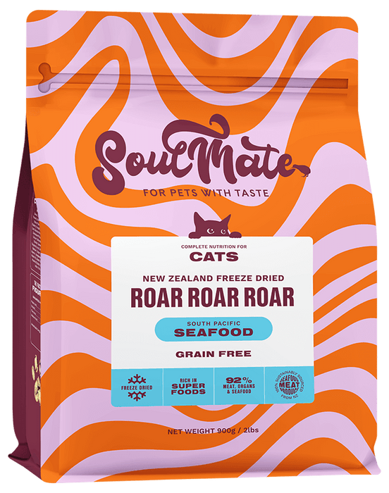 Soulmate Roar Roar Roar South Pacific Seafood Freeze Dried Cat Food (400g & 900g)