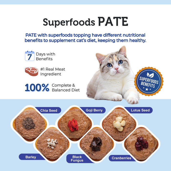Signature7 Superfood Pate Cat Wet Food 80g