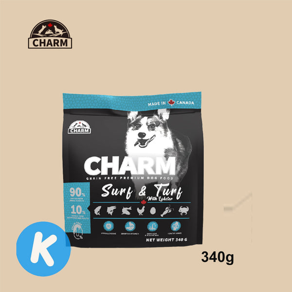 CHARM Surf & Turf Dog Dry Food 340g