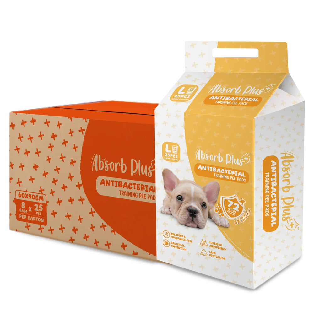 Absorb Plus Antibacterial Large Pee Pad Pet Sheets  | CTN OF 3
