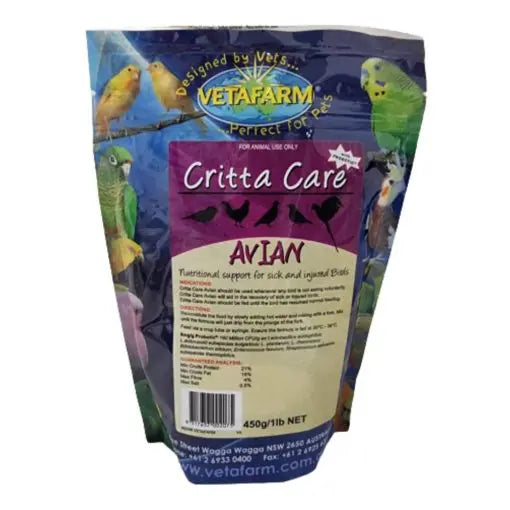 Vetafarm Avian Crittacare For Birds 450g