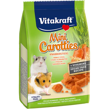 Vitakraft Mini Carotties Nibble Sticks For Small Animals 50g