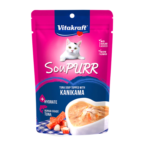 Vitakraft Cat Soupurr Tuna Soup Topped with Kanikama 50g X48