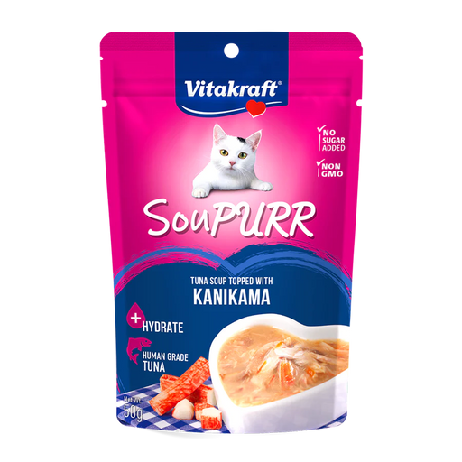 Vitakraft Cat Soupurr Tuna Soup Topped with Kanikama 50g X48