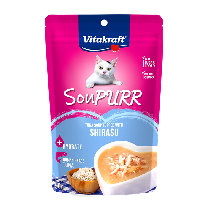 Vitakraft Cat Soupurr Tuna Soup Topped with Shirasu 50g X48