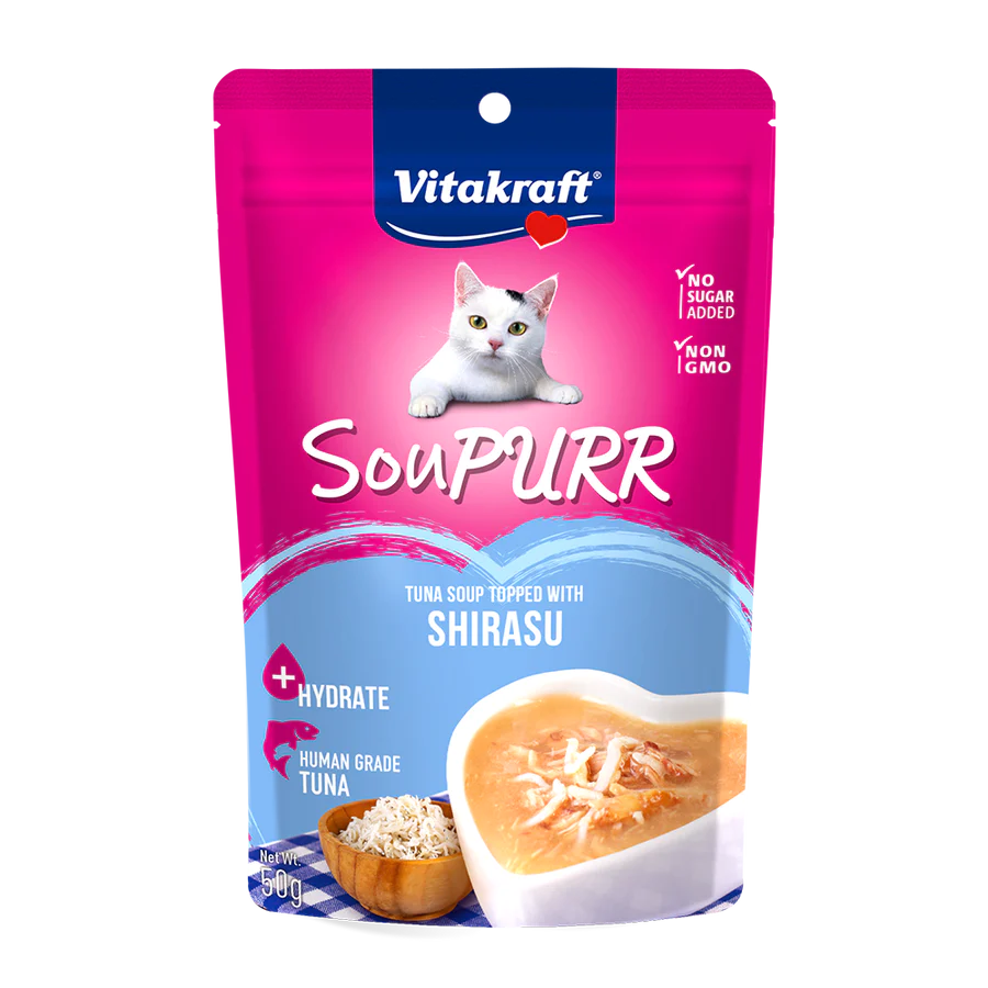 Vitakraft Cat Soupurr Tuna Soup Topped with Shirasu 50g X48