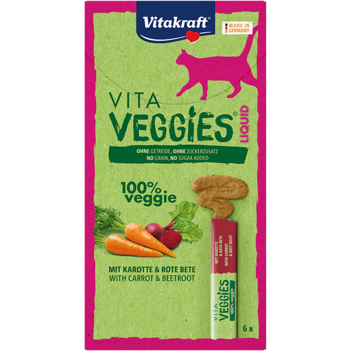 Vitakraft Cat Vita Veggies Liquid Carrot & Beetroot 90g x11