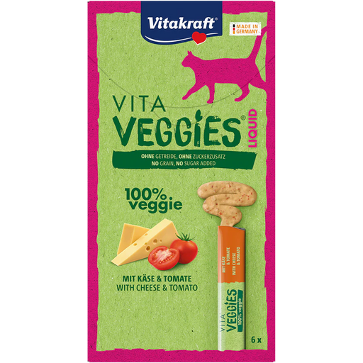 Vitakraft Cat Vita Veggies Liquid Cheese & Tomato 90g x11