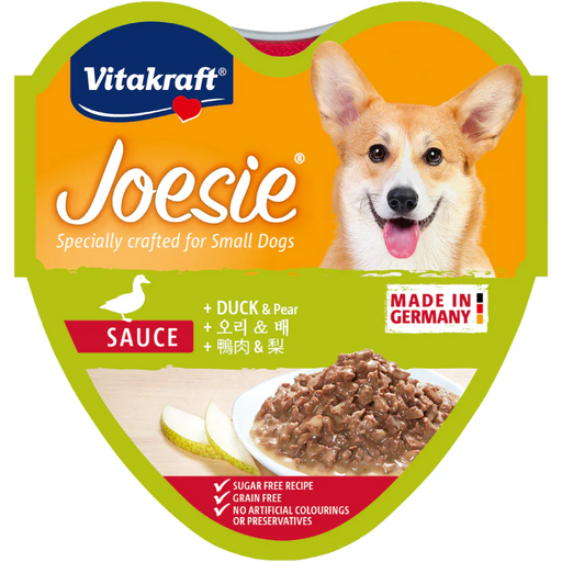 Vitakraft Dog Joesie Hearts Duck & Pear 85g X15