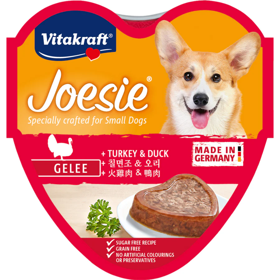 Vitakraft Dog Joesie Hearts Turkey & Duck 85g X15