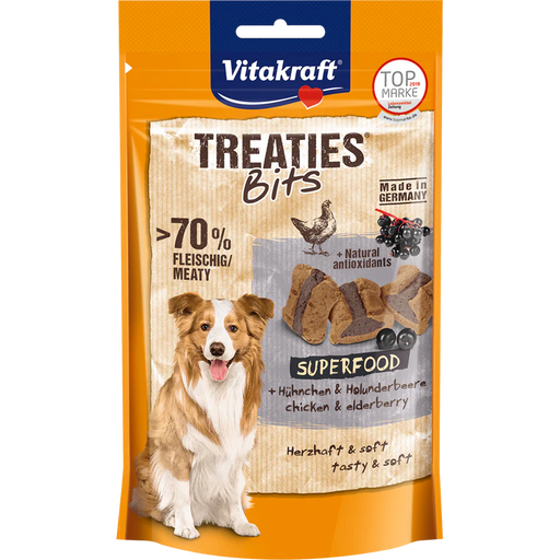 Vitakraft Dog Treaties Bits Superfood Chicken & Elderberry 120g